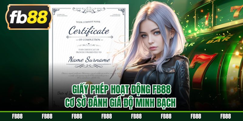 Giấy phép hoạt động FB88 cơ sở đánh giá độ minh bạch