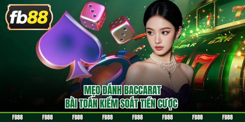 Mẹo đánh baccarat bài toán kiểm soát tiền cược 