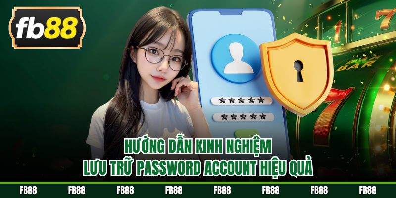 Hướng dẫn kinh nghiệm lưu trữ password account hiệu quả